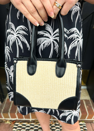 Black and Tan Handbag