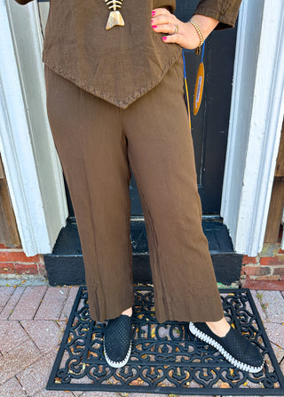 Oh My Gauze Paula Pant Espresso