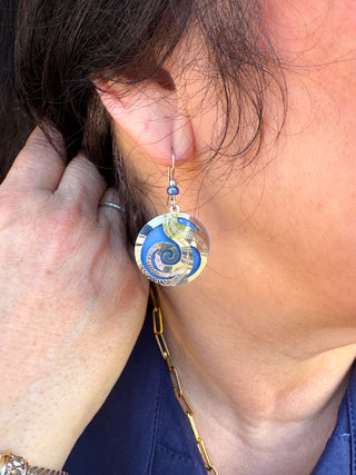 Adajio Periwinkle Circle Earrings