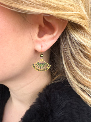 Adajio Antique Green Earrings