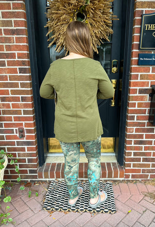 Escape by Habitat Olive Marble Leggings