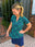 Navy and Emerald Loops