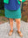 Navy and Emerald Geometric Link