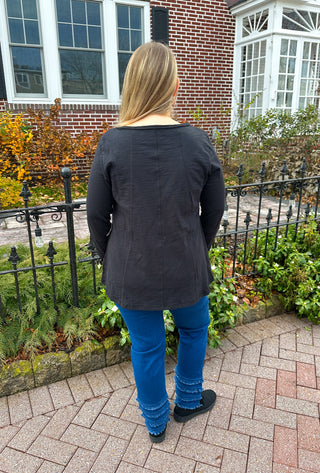 Escape by Habitat Black V-neck Tunic