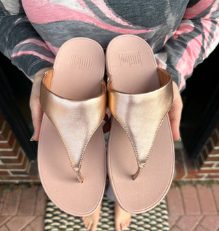 FitFlop Lulu Rose Gold Sandal