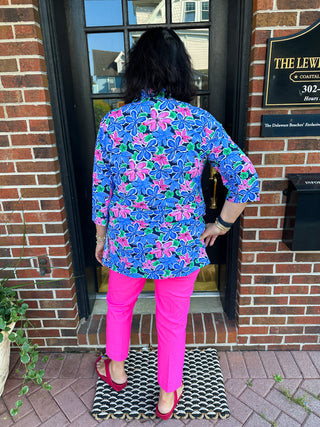 Bangladine by Lulu B Bright Hot Pink Contemporary Capris