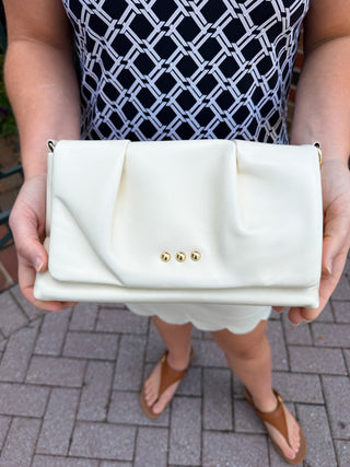 Aurora Cream Clutch