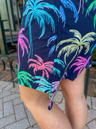 Beachtime by Lulu B The Sun Dress Multicolor Palms