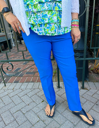 Bangladine by Lulu B Blue Pull-On Ankle Pant
