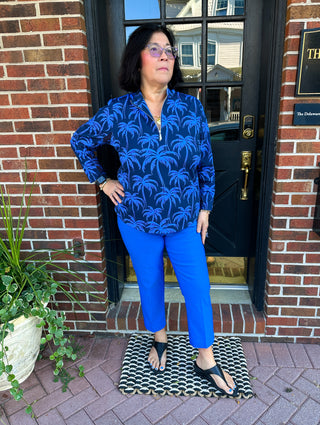 Bangladine by Lulu B Deep Sea Contemporary Capris