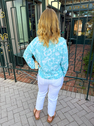 Escape by Habitat Mint Whisper Washed French Terry Pullover