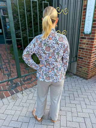 Lulu B Rustic Bloom Zip Jacket