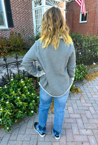 Lulu B Grey Short Reversible Jacket