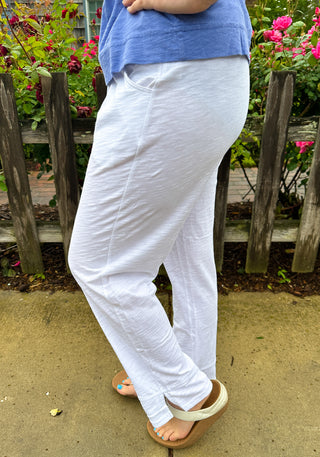 Escape by Habitat White Edgewater Cotton Flood Pant