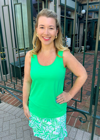 Lulu B Clear Kelly Tank