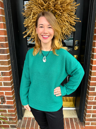 Escape by Habitat Sundown Pullover Emerald