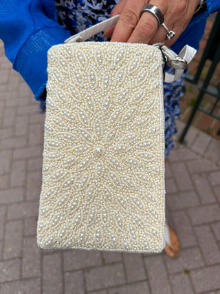 Pearl Flower Club Bag