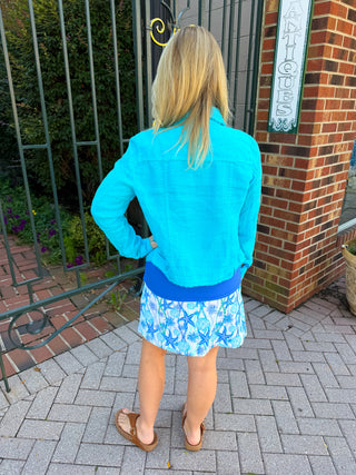Beachtime by Lulu B Blue Sea Life 2-Pocket Skort