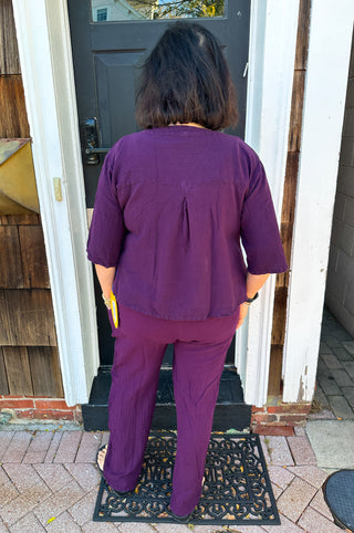Oh My Gauze Basic Pants Amethyst
