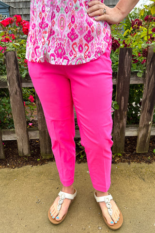 Bangladine by Lulu B Bright Hot Pink Contemporary Capris