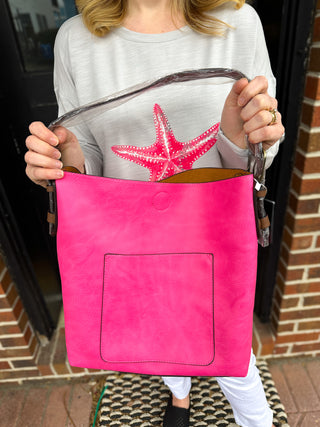 Joy Susan Classic Hobo Handbag Cha Cha Pink
