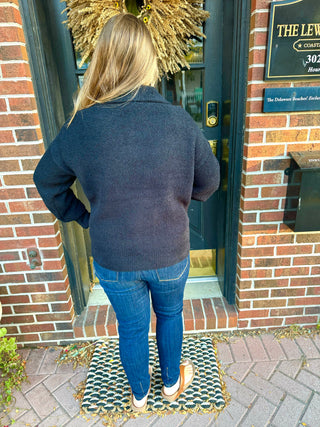 Black Collared Sweater