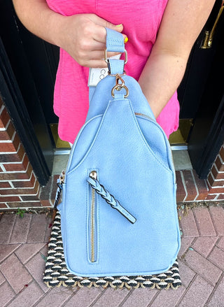 NIKKI CROSSBODY SLING GLACIAL BLUE