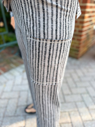 Escape by Habitat Fog Canyon Stripe Pocket Flood Pant