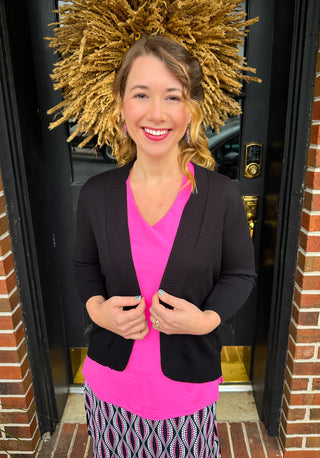 Lulu B Black Cardigan Sweater