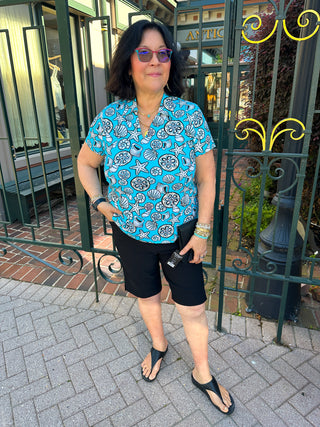 Bangladine by Lulu B Black Golf 2 Pocket Bermuda Shorts