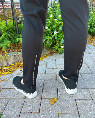 Lulu B Black Rhinestone Leggings Full Length