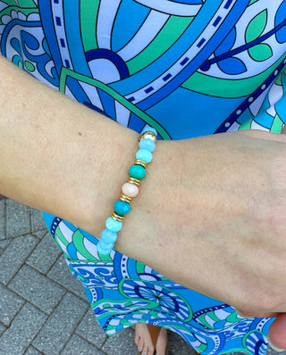 Sorrelli Asbury Coastal Dreams Beaded Stretch Bracelet