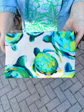 Watercolor Turtle Crossbody Bag