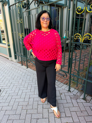 Olivia by Habitat Black Featherlux Knit Trek Pant