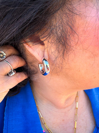 Classic Silver Hoop Earrings