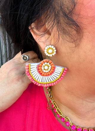 Beaded Sunshine Earrings