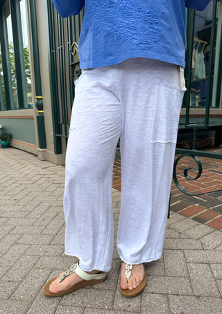 Escape by Habitat White Cotton Pocket Flood Pant