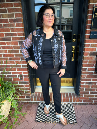 Tango Mango Sheer Black Jacket