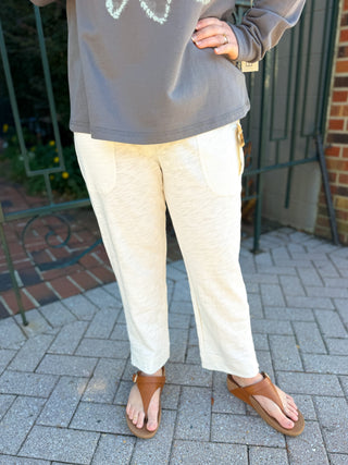 Escape by Habitat Pocket Cotton Capri Pearl