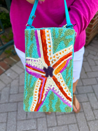 Pink Starfish Club Bag