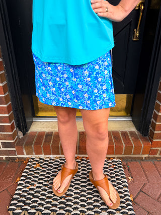 Lulu B Spring Daisy UPF 50+ Zip Skort