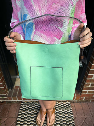 Joy Susan Classic Hobo Handbag Bermuda Green