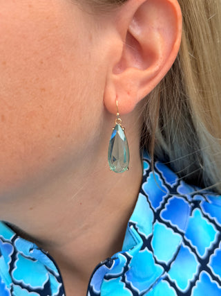 Aqua Crystal Earrings