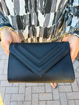 Mudpie Black Clutch