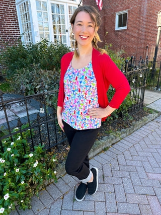 Lulu B Crimson Cardigan Sweater