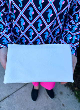 Riley Vegan Crossbody - White