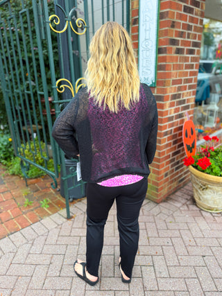 Lulu B Black Lightweight Cardigan