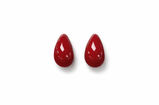 Red Teardrop Earrings