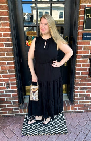 Black Jennifer Ruffle Dress Blooming Boutique Black Jennifer Ruffle Dress Blooming Boutique
