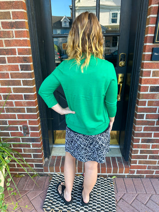 Beachtime by Lulu B Black Splatter 2-Pocket Skort